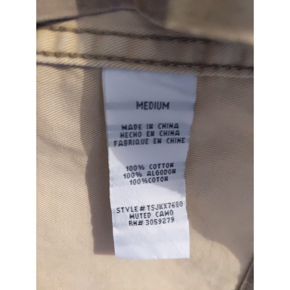 Carly Jean Los Angeles Women's Medium Camo button shirt jacket military shacket - Picture 5 of 8